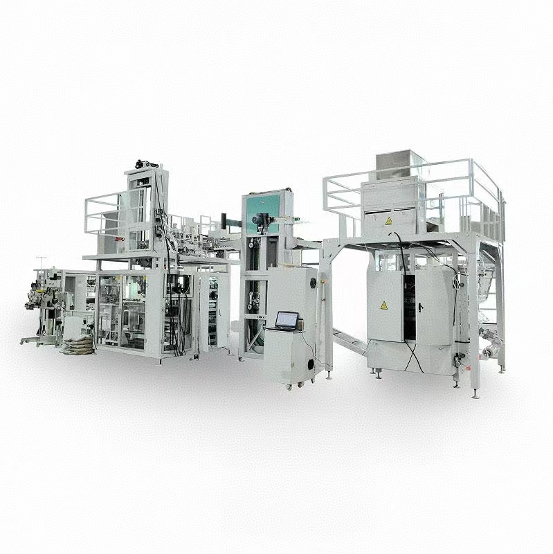Automatic Bag-in-PP Woven Bag Secondary Baling Packing Bagging Machine for Small Pouch Product Into Big Bag Secondary Packaging Machine